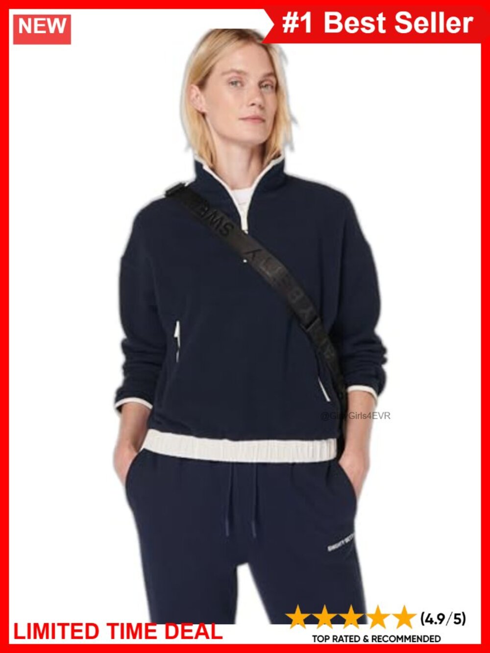 Sweaty Betty Half Zip Pullover Sweatshirt Relaxed Fit Fleece Women's Activewear